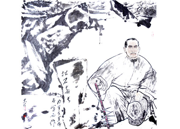 松石寿长——为辛亥革命百年而作 尺寸：180×192cm.jpg